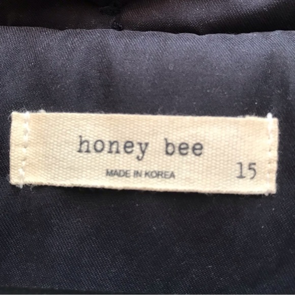 Honey Bee Double Breasted Blue Coat, Removable Hood, Nice, Thick & Soft, Size 15 - Picture 14 of 16